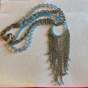 Tarina Tarantino Lucite and Chain Necklace